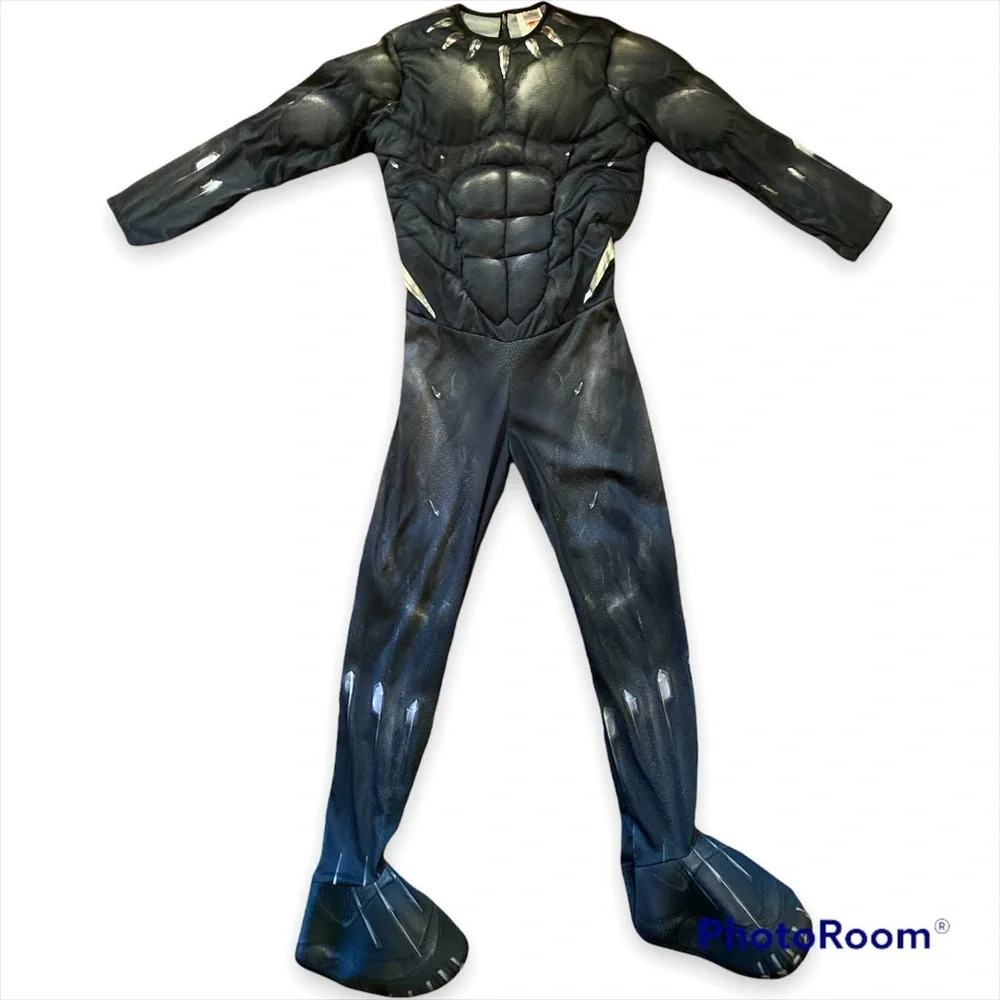 NWOT Marvel Endgame Boys Black Panther Costume Size Large - Picture 1 of 1
